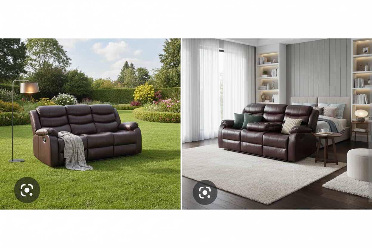 Comfortable 3 Seater Recliner Sofa – Plush Seating & Smooth Recline | UK Stock